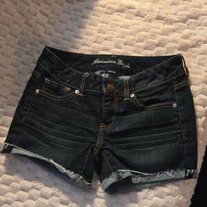 American Eagle Outfitters Women's Dark Wash Jean Shorts